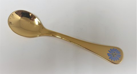 Georg Jensen. Silberbesteck. Jahr Teelöffel 1980. Sterling (925) vergoldet. 
Länge 11,2 cm