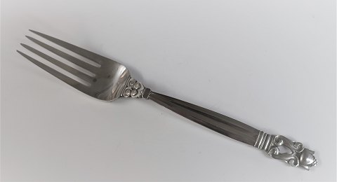 Georg Jensen. Sterling (925). König. Mittagessen Fork. Länge 16,7 cm