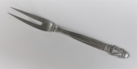 Georg Jensen. Silber (925). König.  Fleischgabel. Länge 20 cm.