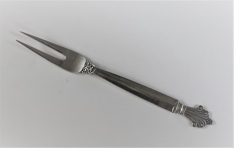 Georg Jensen. Silver (925). Acanthus. Little cold cuts fork. Length 12 cm.