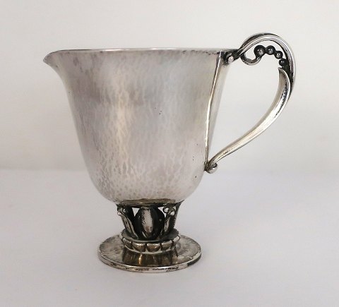 Georg Jensen. Silver cream jug (925). Model 421. Height 9 cm. Produced 1933 - 
1945.