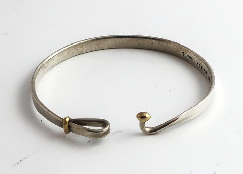 Georg Jensen. Sterling silver bangle. Design Torun. Model 204.