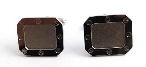 Silver cufflinks (835). Length 1.7 cm