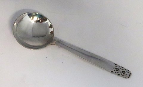 Georg Jensen. Silver cutlery (925). Mayan. Broth spoon. Length 13.5 cm. Produced 
1933 - 1945