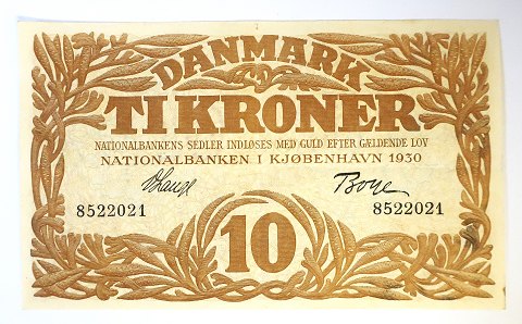 Denmark. Banknote 10 kr 1930