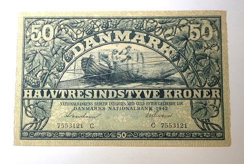 Denmark. Banknote 50 kr 1942