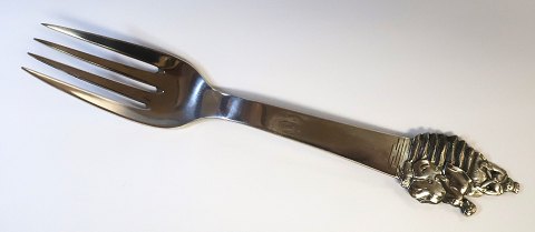 H. C. Andersen fairy tale. Child fork. Silver cutlery (830). The Princess and 
the Pea. Length 15 cm