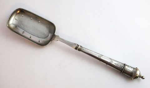 R. Jensen, Horsens. Silver cutlery (830). Strawberry spoon. Length 28.5 cm. 
Produced 1896