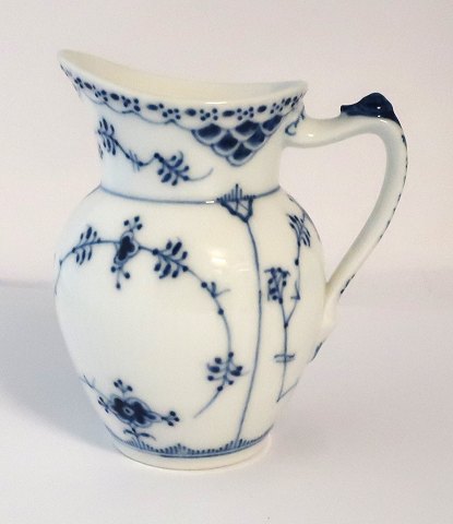 Royal Copenhagen. Blue Fluted Half Lace. Large cream Jug. Model 523. Height 12 cm. (1 quality)