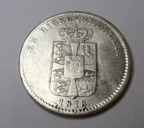 Denmark. Frederik Vl. 1 Rigsbankdaler 1813.