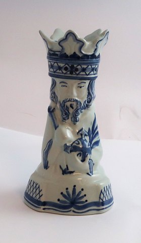 Royal Copenhagen. Trankebar. Holy Three Kings candlestick. Balthasar. 3057/1158. Height 14.5 cm. (1 quality)