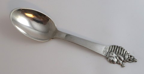 H. C. Andersen fairytale fork. Silver cutlery. The Princess and the Pea. Silver (830). Length 15 cm.