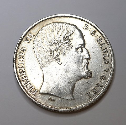 Denmark. Frederick VII. Silver. 1 speciedaler 1849 VS. Diameter 38 mm