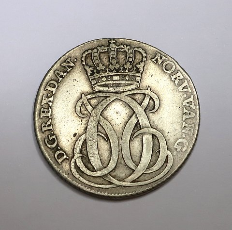 Denmark. Christian VI. Silver 24 schilling from 1732. Diameter 28 mm
