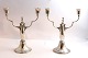 P. Hertz. A pair of silver 2-armed candlesticks (830). Height 21 cm. Produced 
1931.