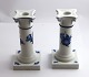 Royal Copenhagen. Blue flower. Candlesticks. A pair. Model 8215. Height 15 cm. 
(1 quality)