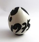 Royal Copenhagen. Year egg 1975. Mogens Andersen. Height 9 cm. In original box.