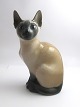 Royal Copenhagen. Porcelain figure. Siamese cat. Model 3281. Height 19.5 cm. (2 
quality)