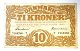 Denmark. Banknote 10 kr 1943 T