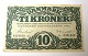 Denmark. DKK 10 banknote 1945 a. Quality VF