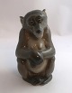 Royal Copenhagen. Porcelain figure. Sitting monkey. Model 1444. Height 13 cm. (1 
quality)