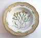 Royal Copenhagen. Flora danica. Deep plate with openwork edge. Diameter 24.5 cm. 
Model 3547. (1 quality). Sedum Acre L