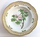 Royal Copenhagen. Flora danica. Deep plate with openwork edge. Diameter 24.5 cm. 
Model 3547. (1 quality). Rosa rubiginosa L