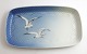 Bing & Grondahl. Seagull without gold. Cake dish. Length 27 cm. (2. quality)