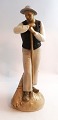 Bing & Grondahl. Porcelain figurine. Harvester. Model 2049. Height 25 cm. (2 
quality)