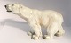 Dahl Jensen. Porcelænsfigur. Stående isbjørn. Model 1156. Længde 36 cm. Højde 19 
cm. (1 sortering)