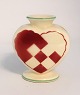 Aluminia heart red. Height 7.5 cm.