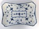 Royal Copenhagen. Blue Fluted Half Lace. Square tray. Model 716. Length 23.5 cm. Width 15.5 cm. (1 quality). Produced before 1923