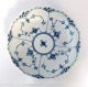 Royal Copenhagen. Blue fluted, full lace. Round bowl. Model 577 (1018). Height 6 cm. Diameter 21 cm. (2 quality)