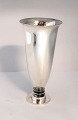 Georg Jensen. Vase in sterling silver. Harald Nielsen. Design no. 676. Height 17.5 cm. Produced 1933 - 1945.