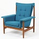 Easy chair in teak. Beautiful shapes. Probably France&SonDelivery:Jutland/Funen 500kr(Monthly)Zealand 300kr(weekly)