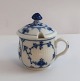 Royal Copenhagen. Blue Fluted, plain. Mustard jar. Model 64. Height 8.5 cm. (2 quality).