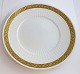 Royal Copenhagen. Fan with gold. Dinner plate. Model 11519. Diameter 25.5 cm. (1 quality)