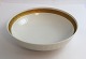 Royal Copenhagen. Fan with gold. Round bowl. Model 11525. Diameter 17.5 cm. Height 4.7 cm. (1 quality)