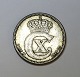 Denmark. Christian X. Silver 25 öre 1914.